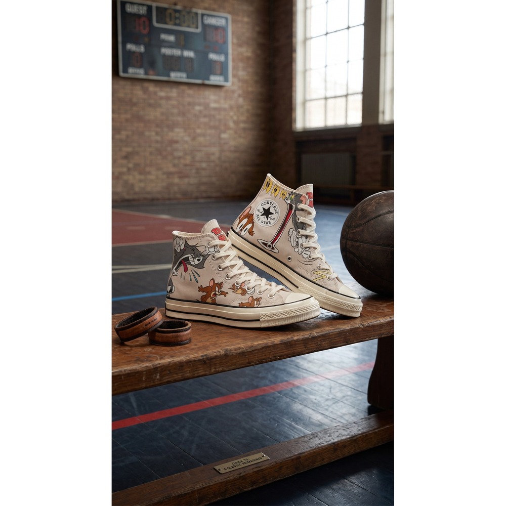 Converse x Tom and Jerry Chuck 70 High Top 5.5 Cartooncore Hypebeast Ltd. Ed.